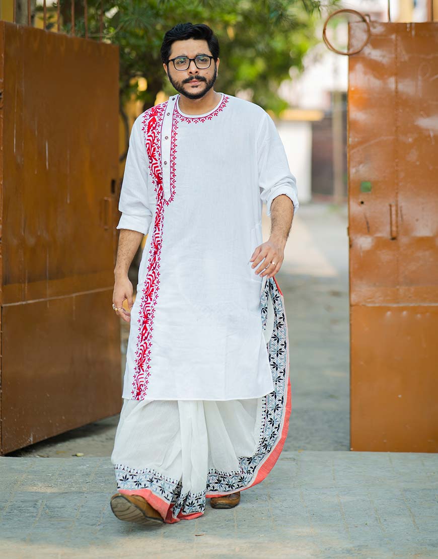 Saree Texture Detail