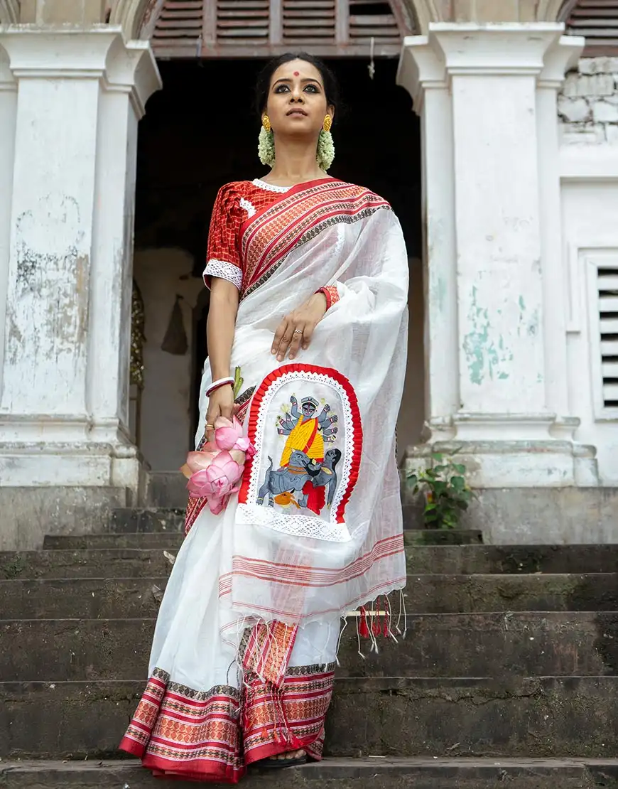Amar Durga Kalo Saree