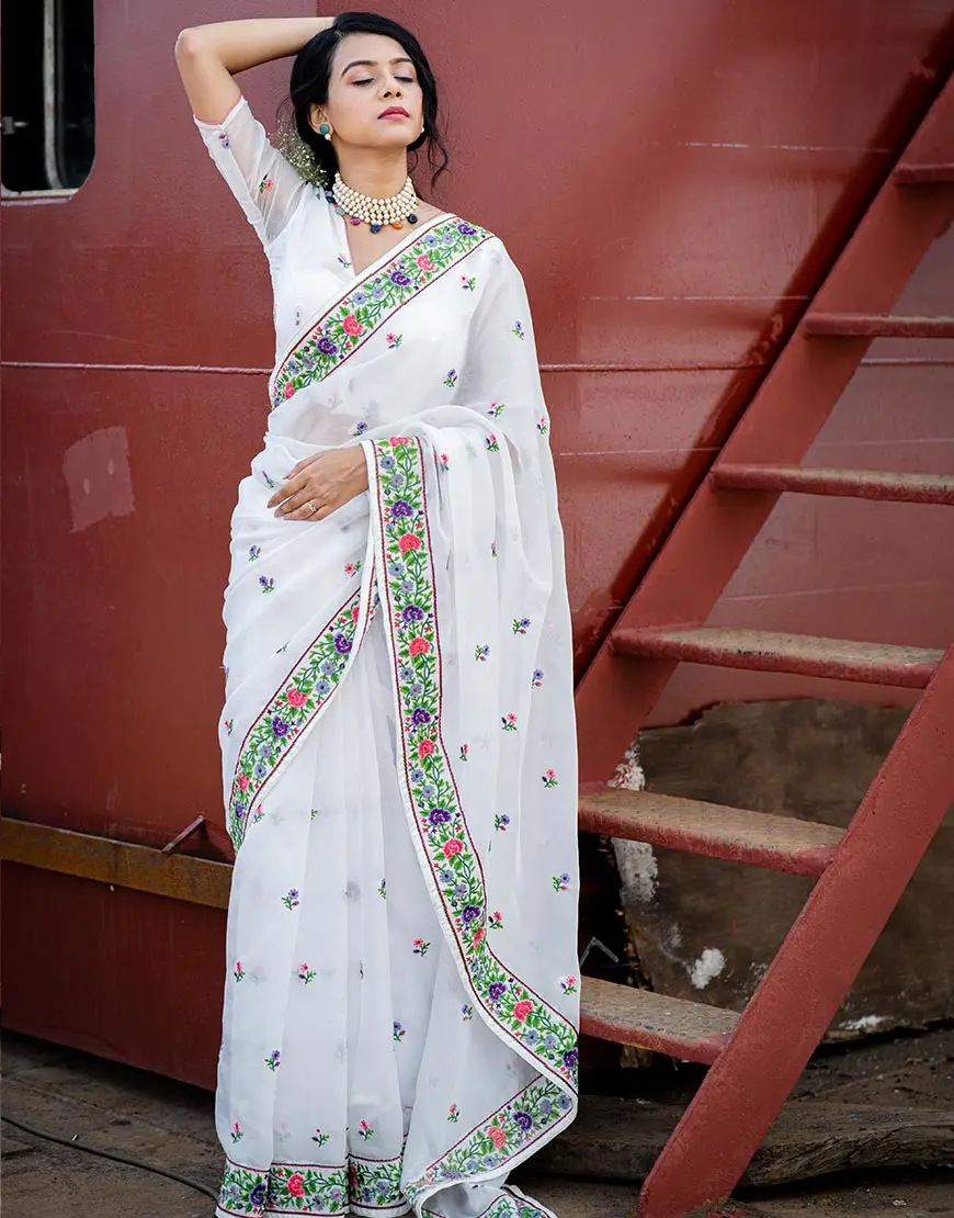 Breezy Blossoms Saree