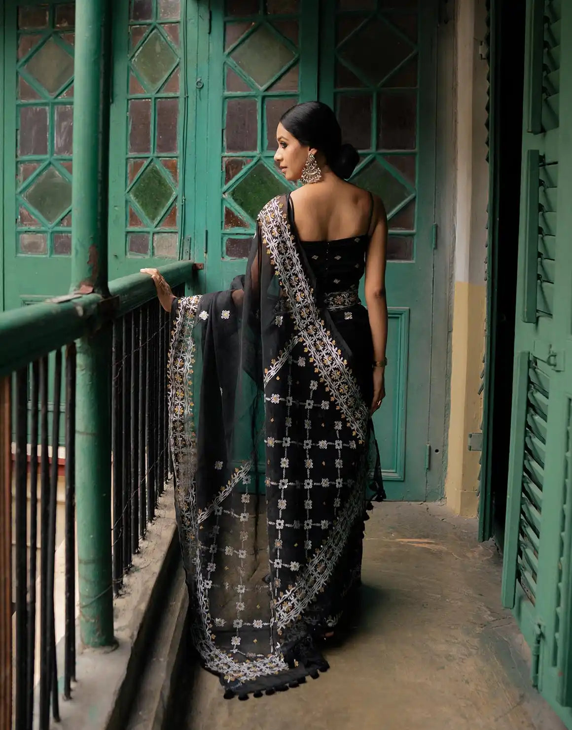 Midnight Mirage Saree
