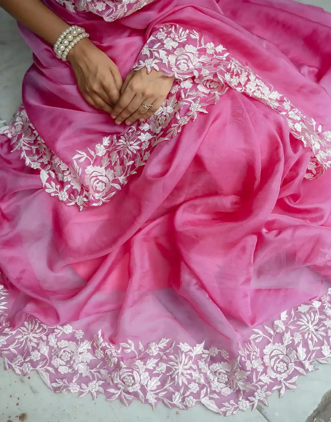 Rosy Rhapsody Saree