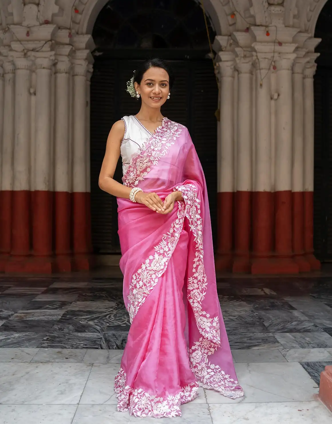 Rosy Rhapsody Saree
