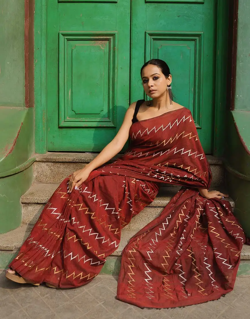 Zigzag Saree