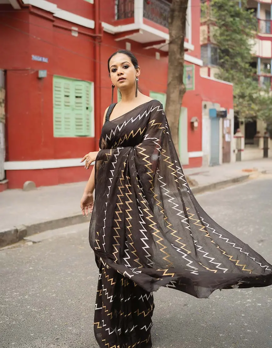 Zigzag Saree
