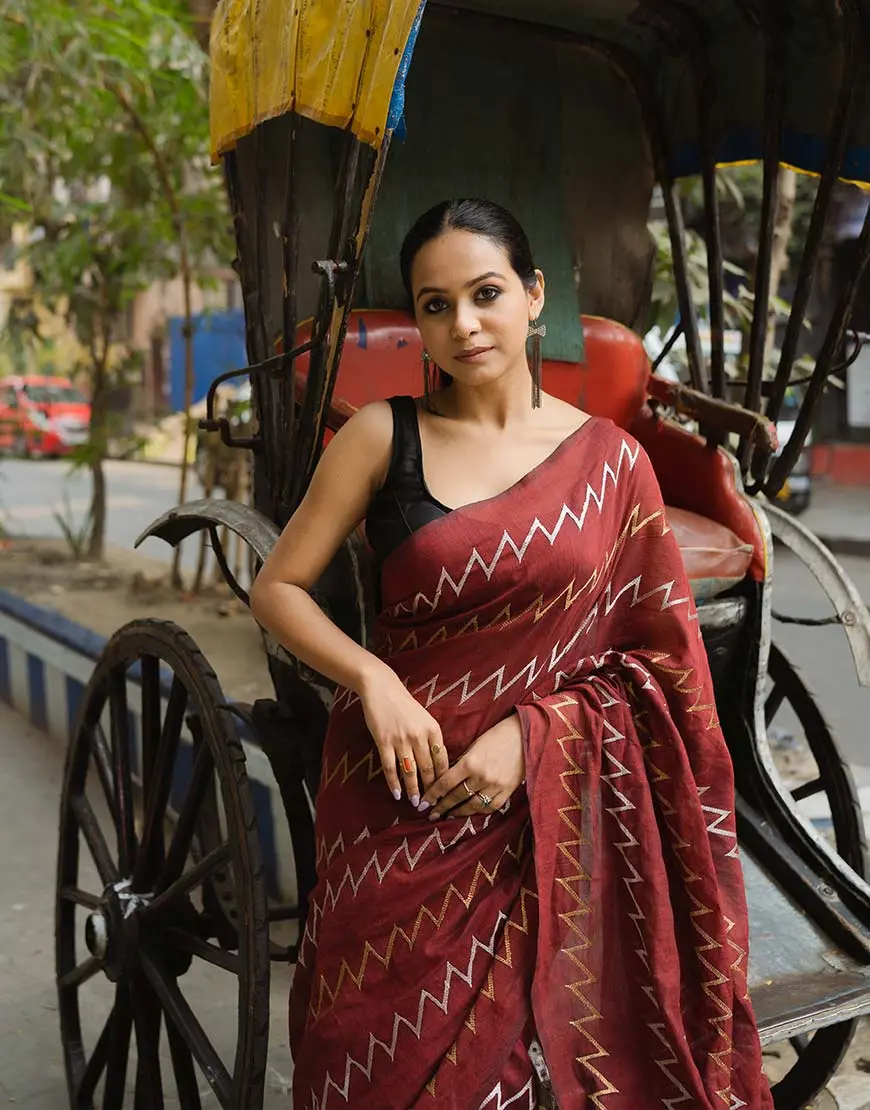 Zigzag Saree